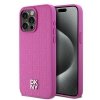 DKNY DKHMP15XPSHRPSP iPhone 15 Pro Max 6.7  różowy/pink hardcase Leather Monogram Pattern Metal Logo MagSafe